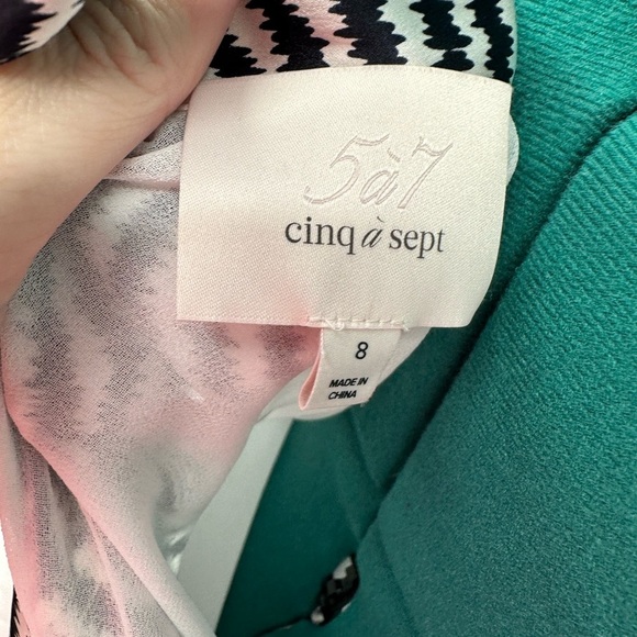 Cinq A Sept Silk Christel Ruched One Shoulder Ruched Silk Zebra Print Dress - Picture 7 of 9